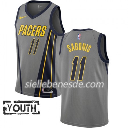 Kinder NBA Indiana Pacers Trikot Domantas Sabonis 11 2018-19 Nike City Edition Grau Swingman